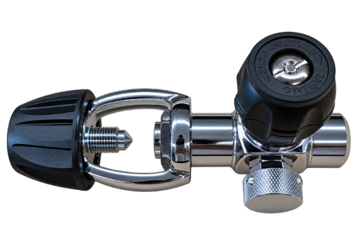 SCUBA Yoke Valve with bleed valve
